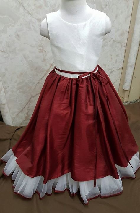 burgundy flower girl dress
